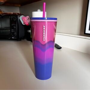 Starbucks Pink and Blue Gradient Tumbler